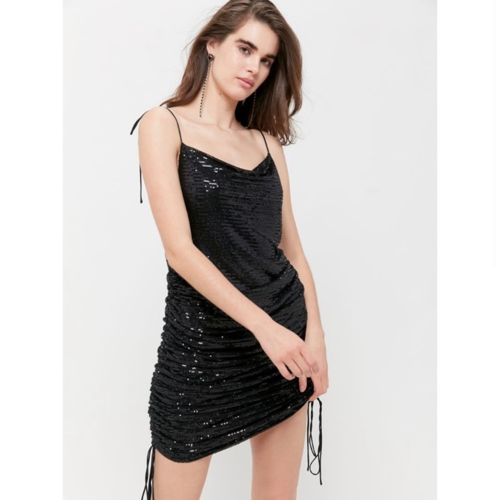 Lioness Sequin string along cinched dress